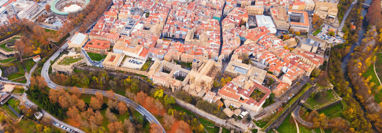 Pamplona from the air