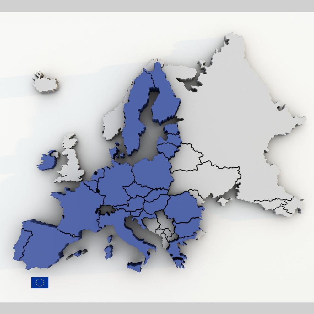 Map of EU member states